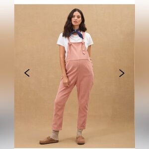 Jolibump ARIZONA PINK CORDUROY COTTON MATERNITY OVERALL Size Medium